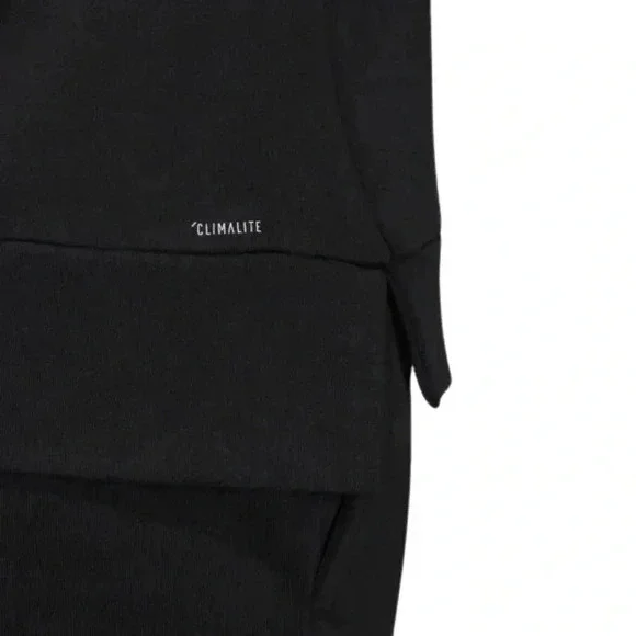 ADIDAS Essential Crewneck Sweatshirt - Black with white logo - Size Med (12/14) - Picture 7 of 13